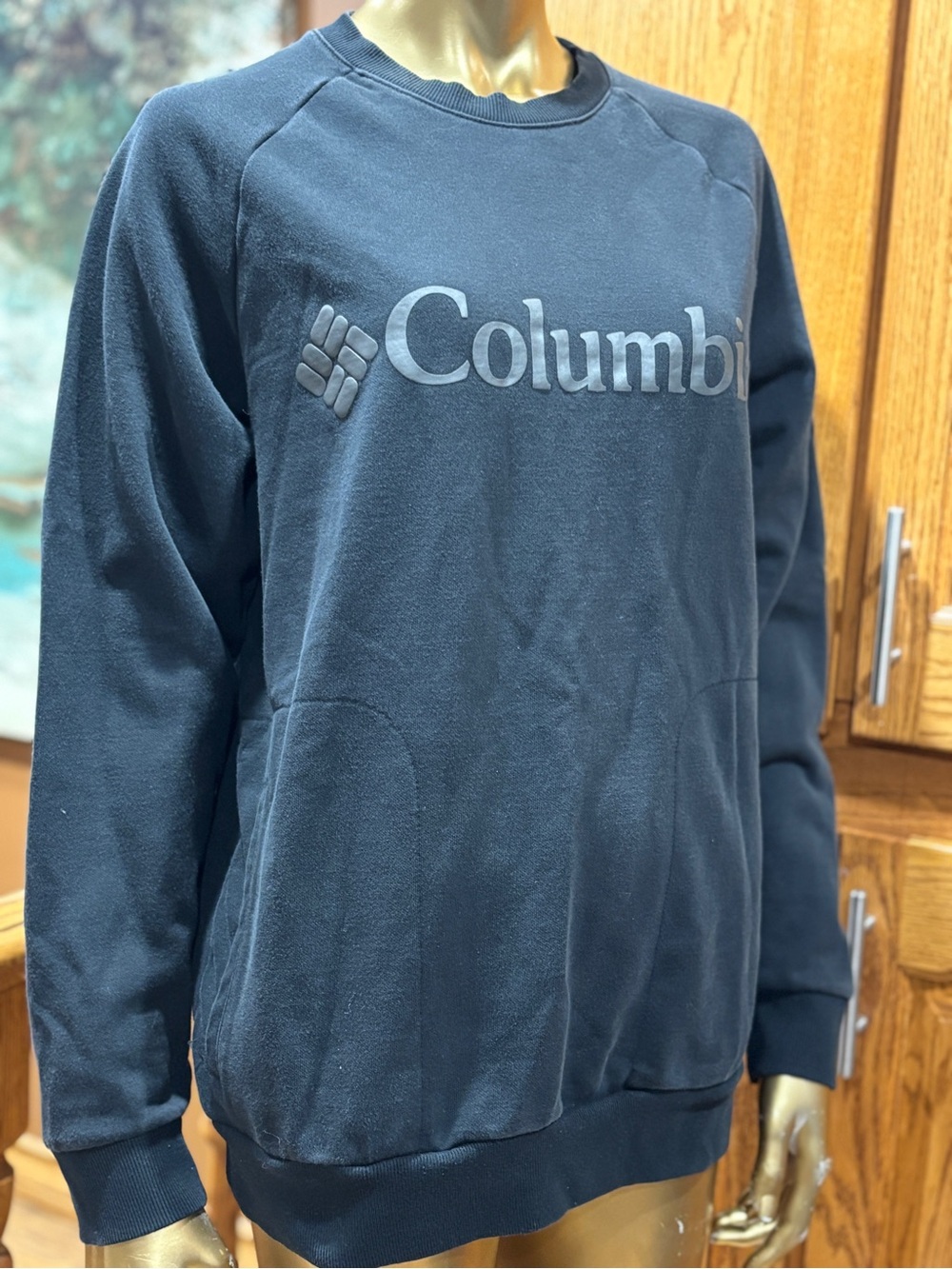 Columbia Dark Navy Logo Crew Sweatshirt - Picture 2 of 6